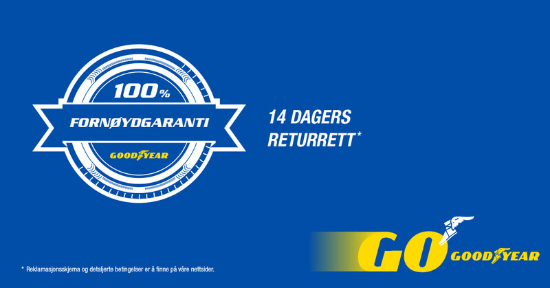 Goodyear “100% Fornøydgaranti”